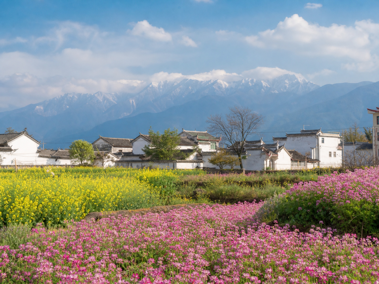 大理喜洲花语牧场花田参考